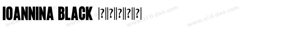 Ioannina Black字体转换